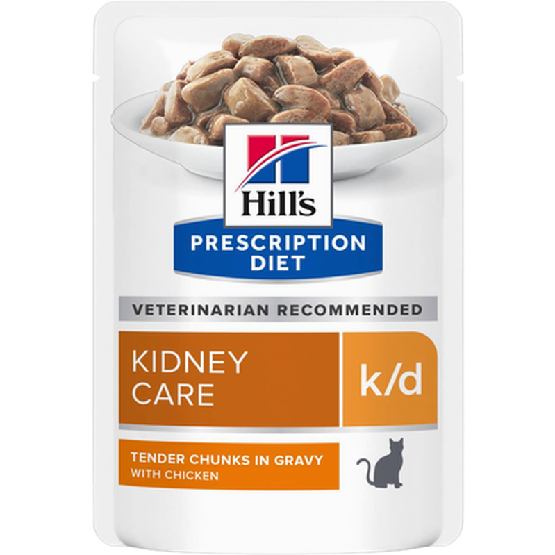 k/d Kidney Care with Chicken in Gravy 12x85g - Kissan märkäruoka
