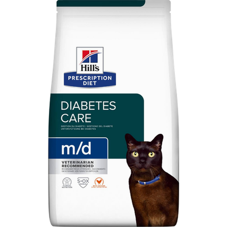 m/d Diabetes/Weight with Chicken 3kg - Tørrfôr til katt
