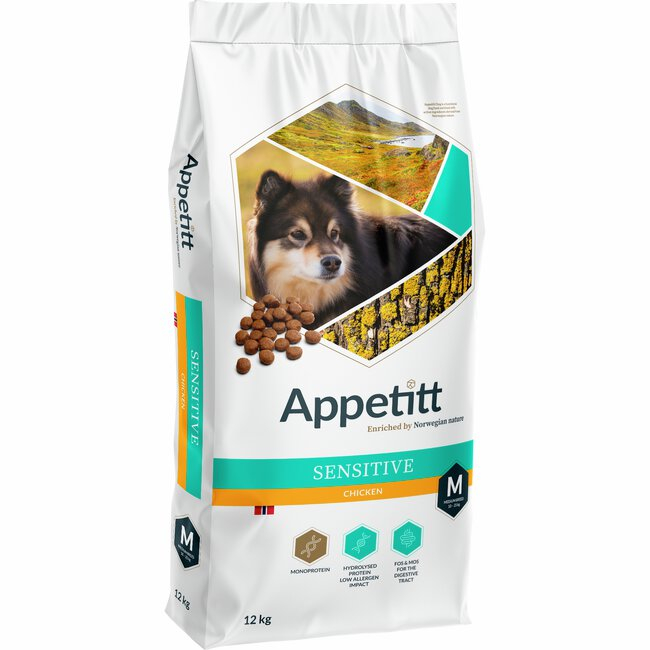 Sensitive Medium Chicken Tørrfôr for hund 12kg