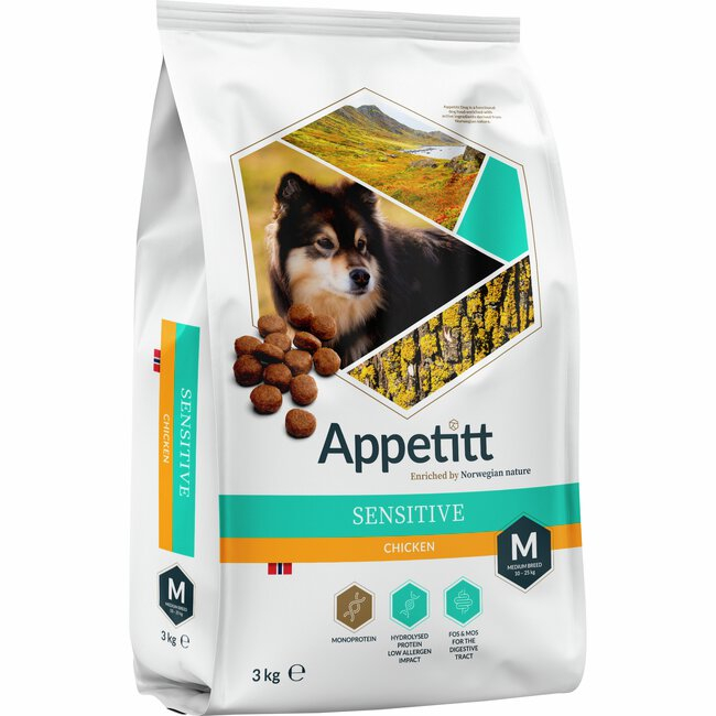 Sensitive Medium Chicken Tørrfôr for hund 3kg