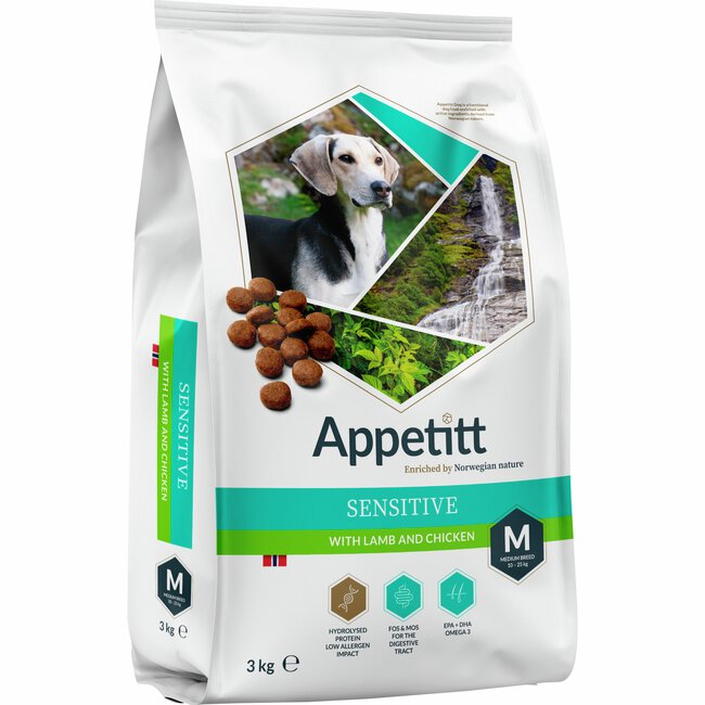 Sensitive Medium Lamb Tørrfôr for hund 3kg