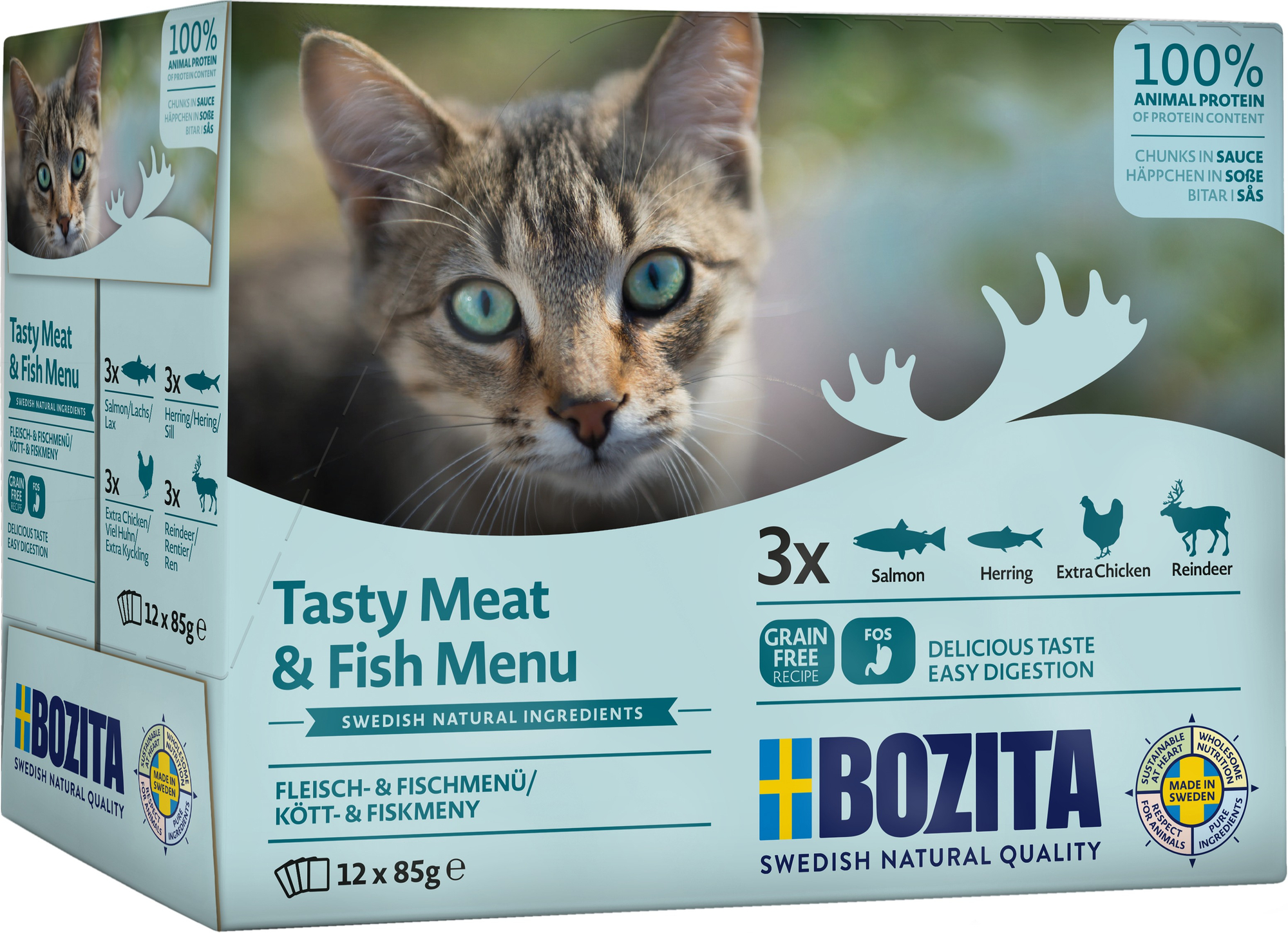 Meat & Fish in Sauce Våtfoder till katt 12x85g