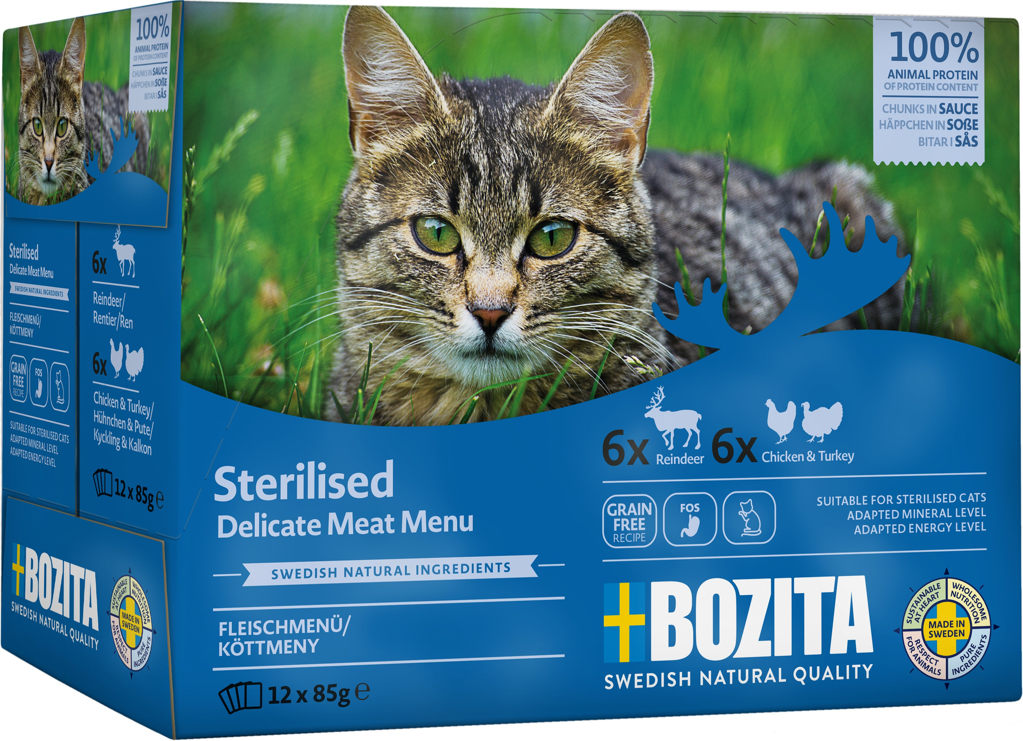 Sterilised Meat in Sauce Våtfoder för katt 12x85g