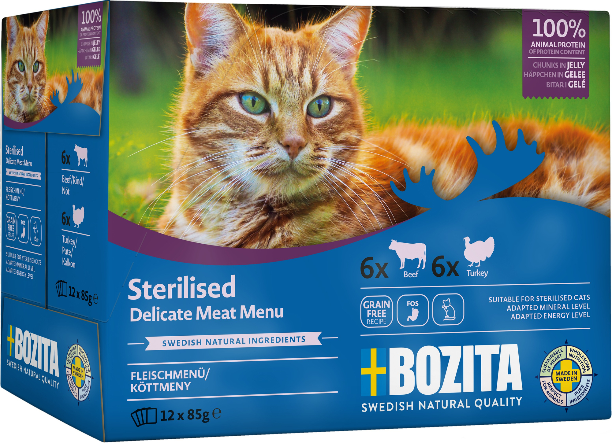 Sterilised Meat in Jelly Våtfoder för katt 12x85g