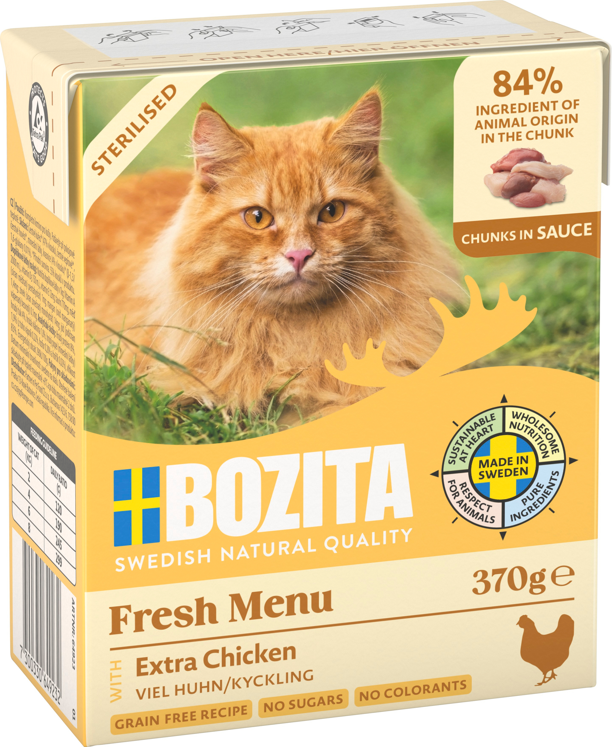 Sterilised Chicken in Sauce Kissan märkäruoka 370g
