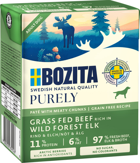 Purely Dog Paté Elk Märkäruoka koiralle 370g