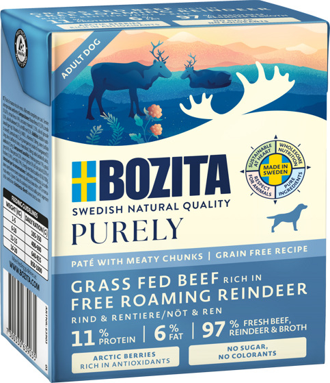 Purely Dog Paté Reindeer Märkäruoka 370g