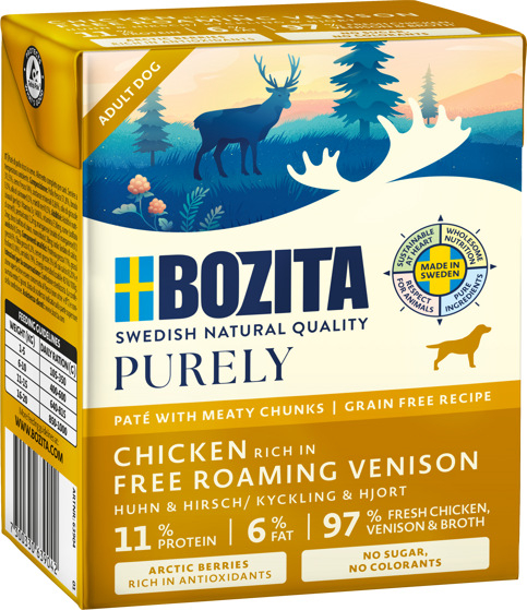 Purely Dog Paté Venison Märkäruoka 370g