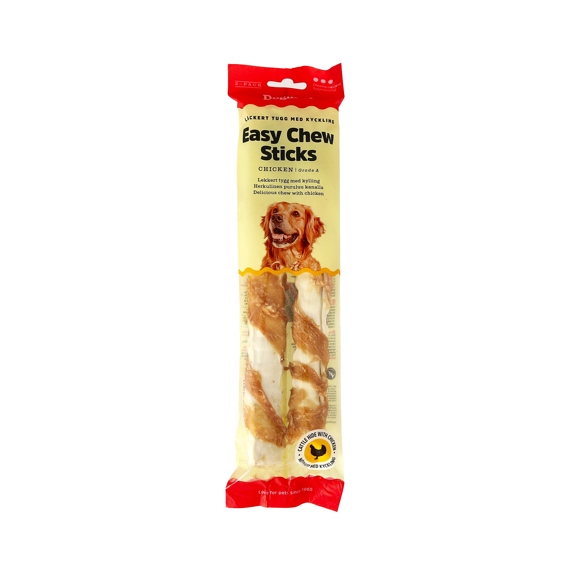 Easychew Sticks med Kylling 2p Hvit 25cm