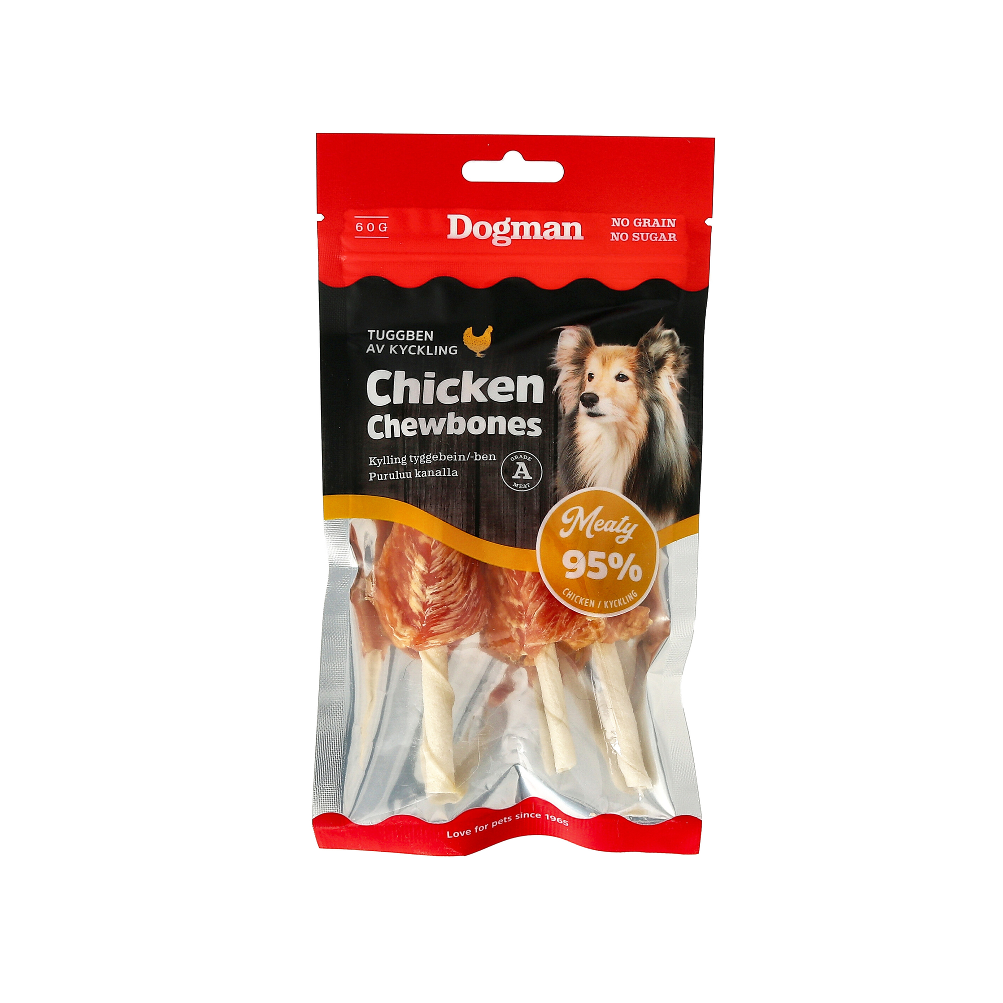 Meaty Kylling Tyggebein 3p 60g