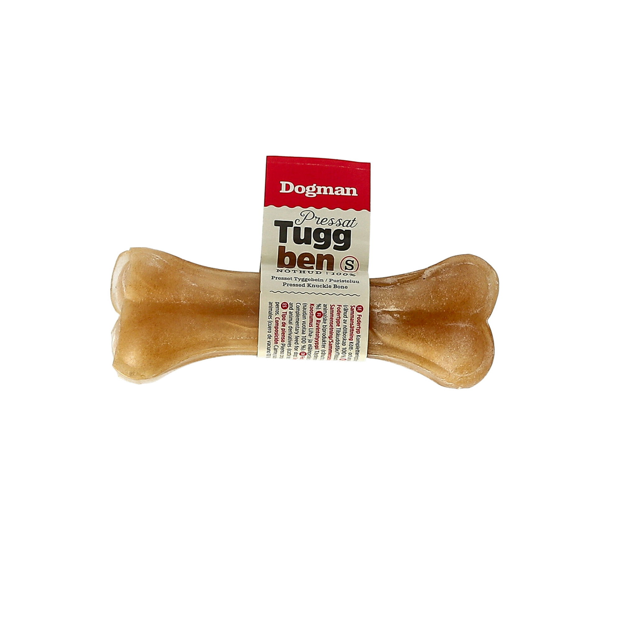 Tyggbein Presset Uten Emballasje Brun 13cm