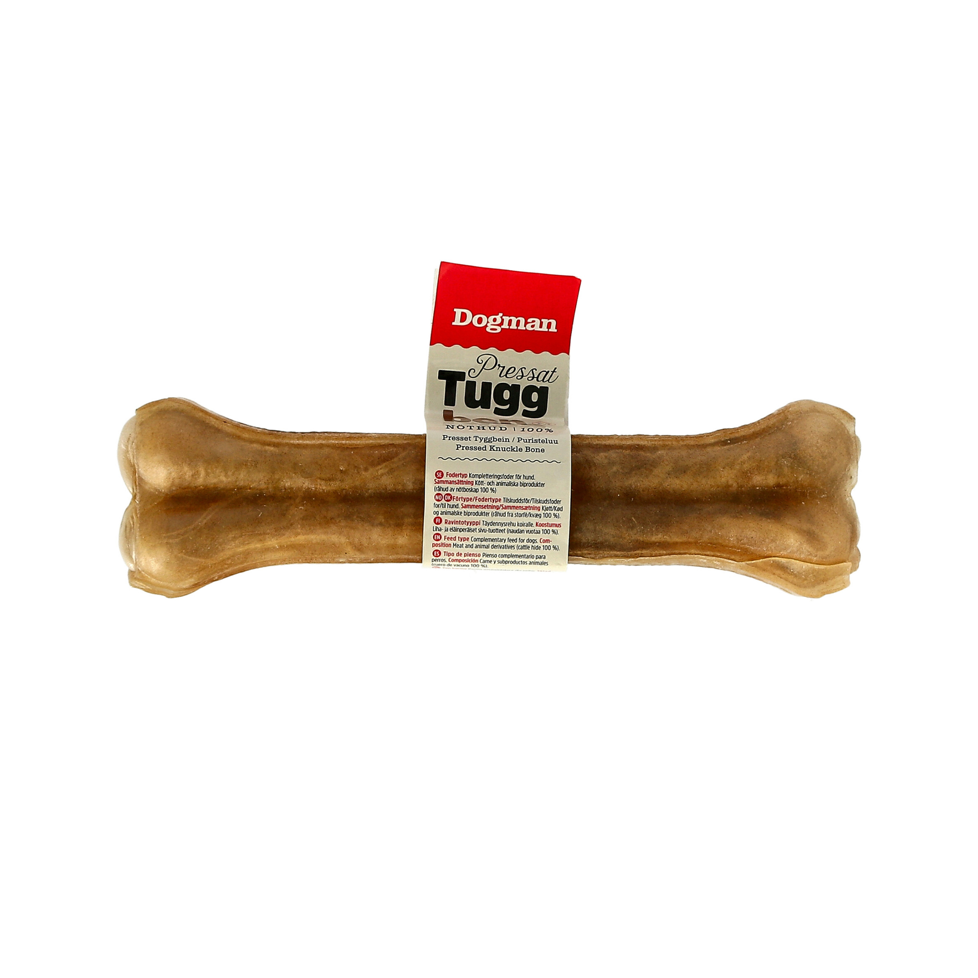 Tyggbein Presset Uten Emballasje Brun 21cm