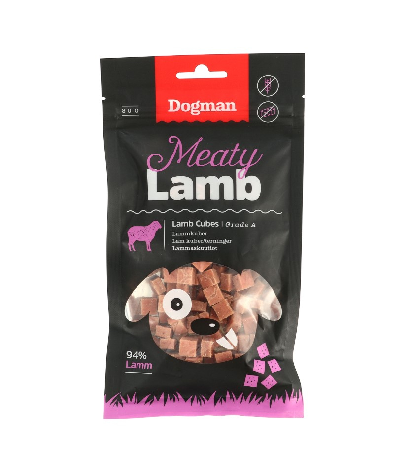 Meaty Kuber av Lamm Hundgodis
