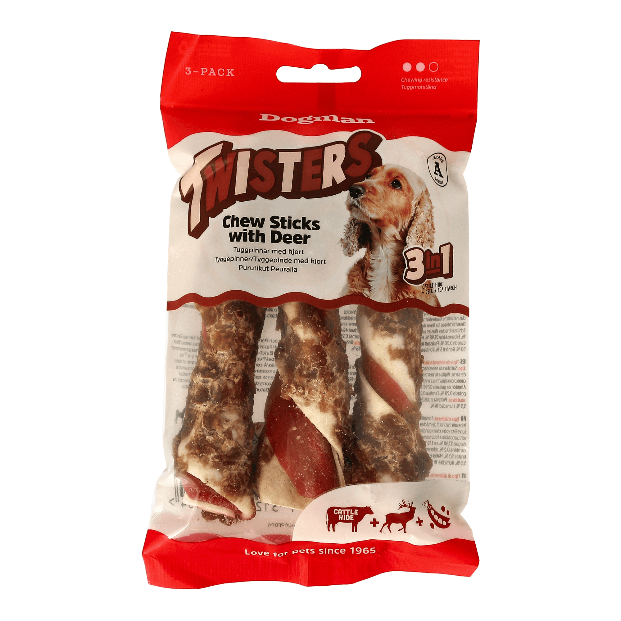 Purutikut hirvenlihalla 3in1 3kpl