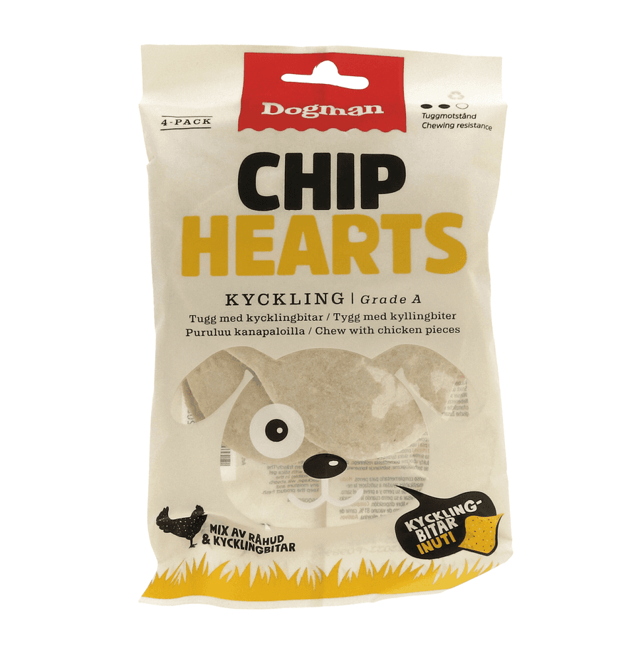 Chicken Chip hearts 4p