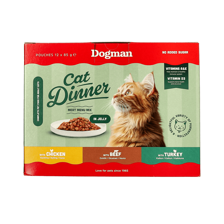 Cat Dinner in Jelly Våtfôr til katt 12x85g