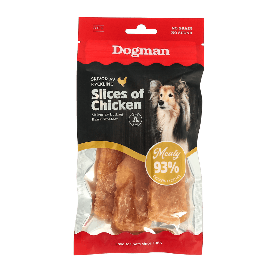 Slices of chicken
