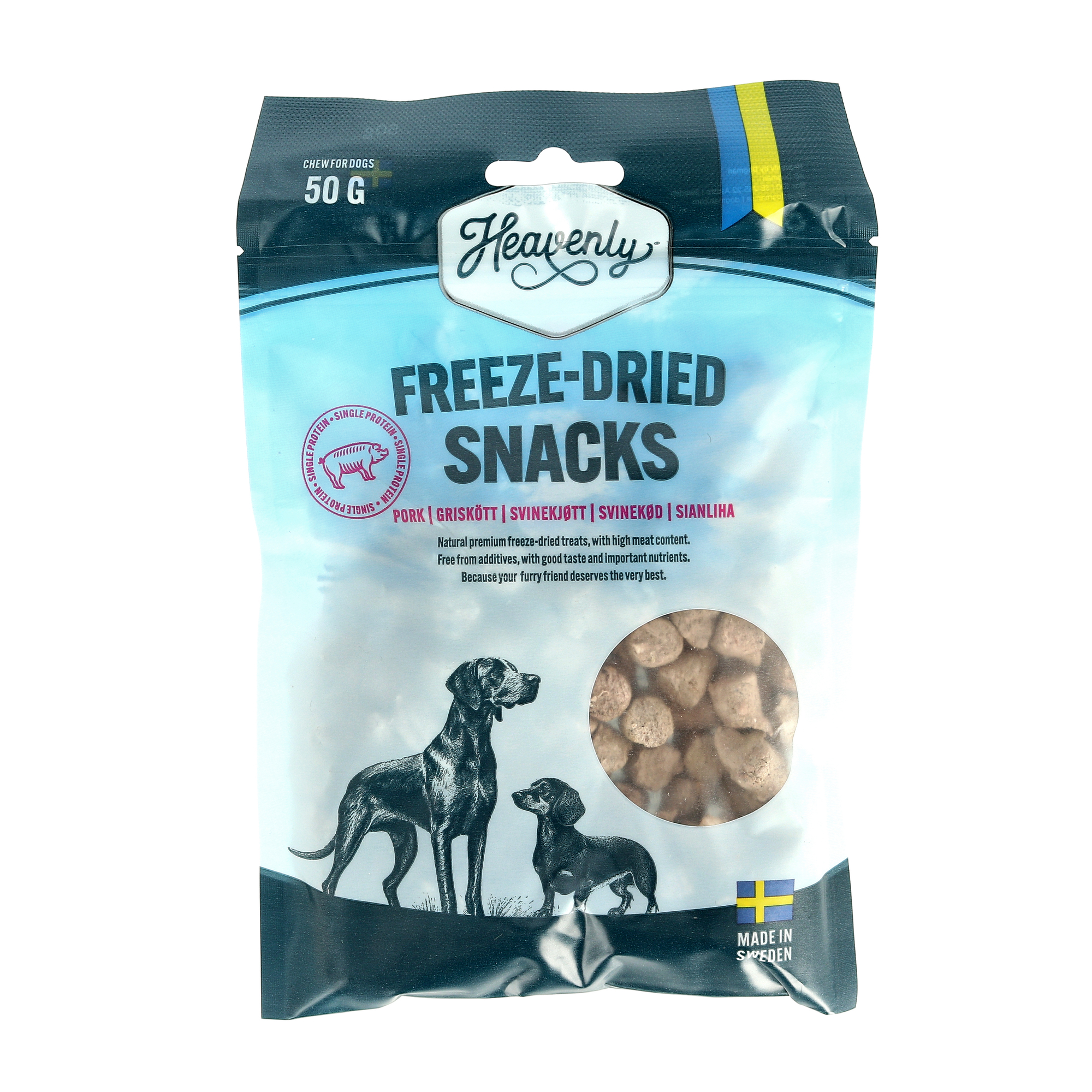 Frysetørket snacks av Gris