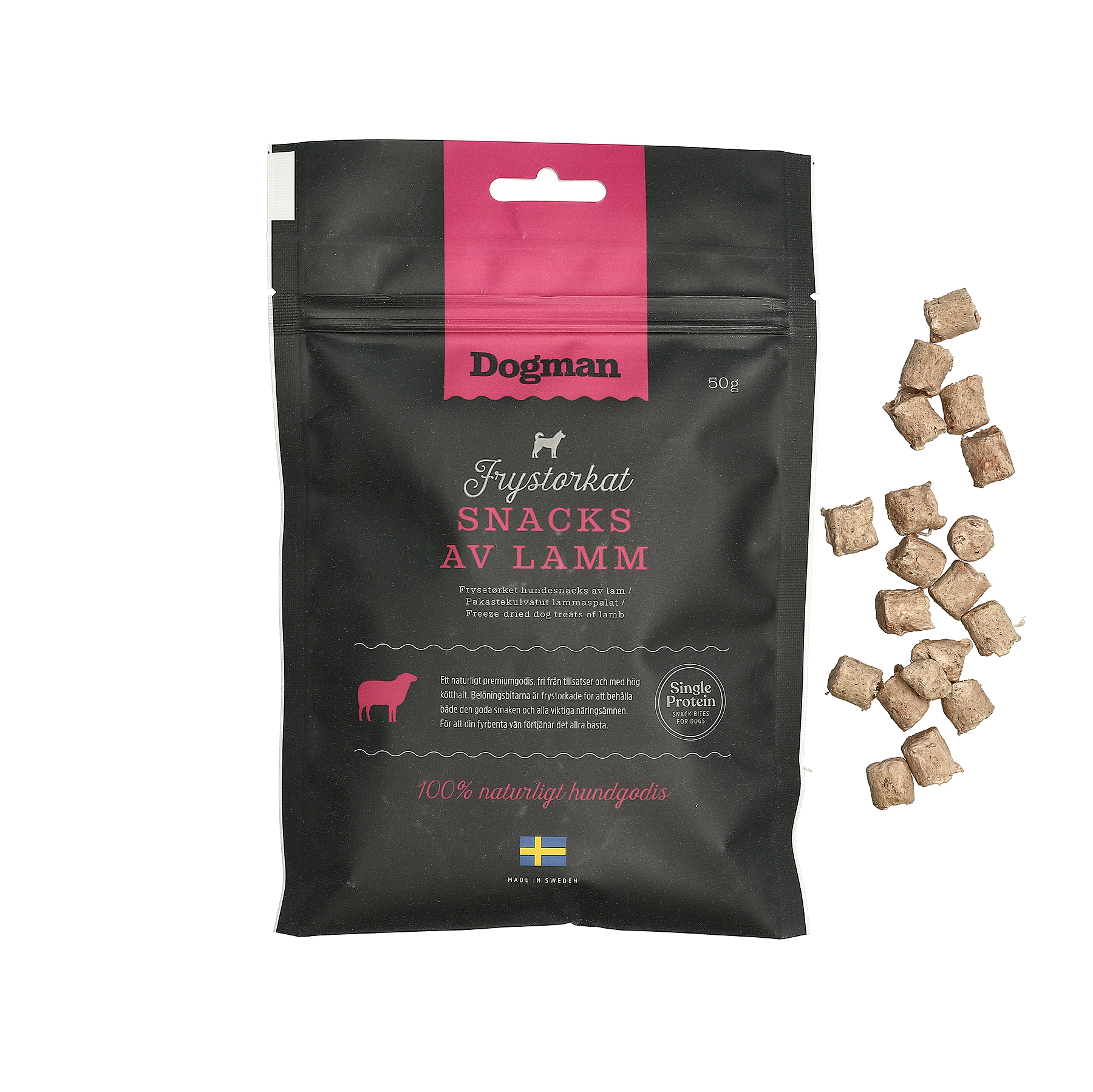 Frystorkat Snacks av Lamm 50g