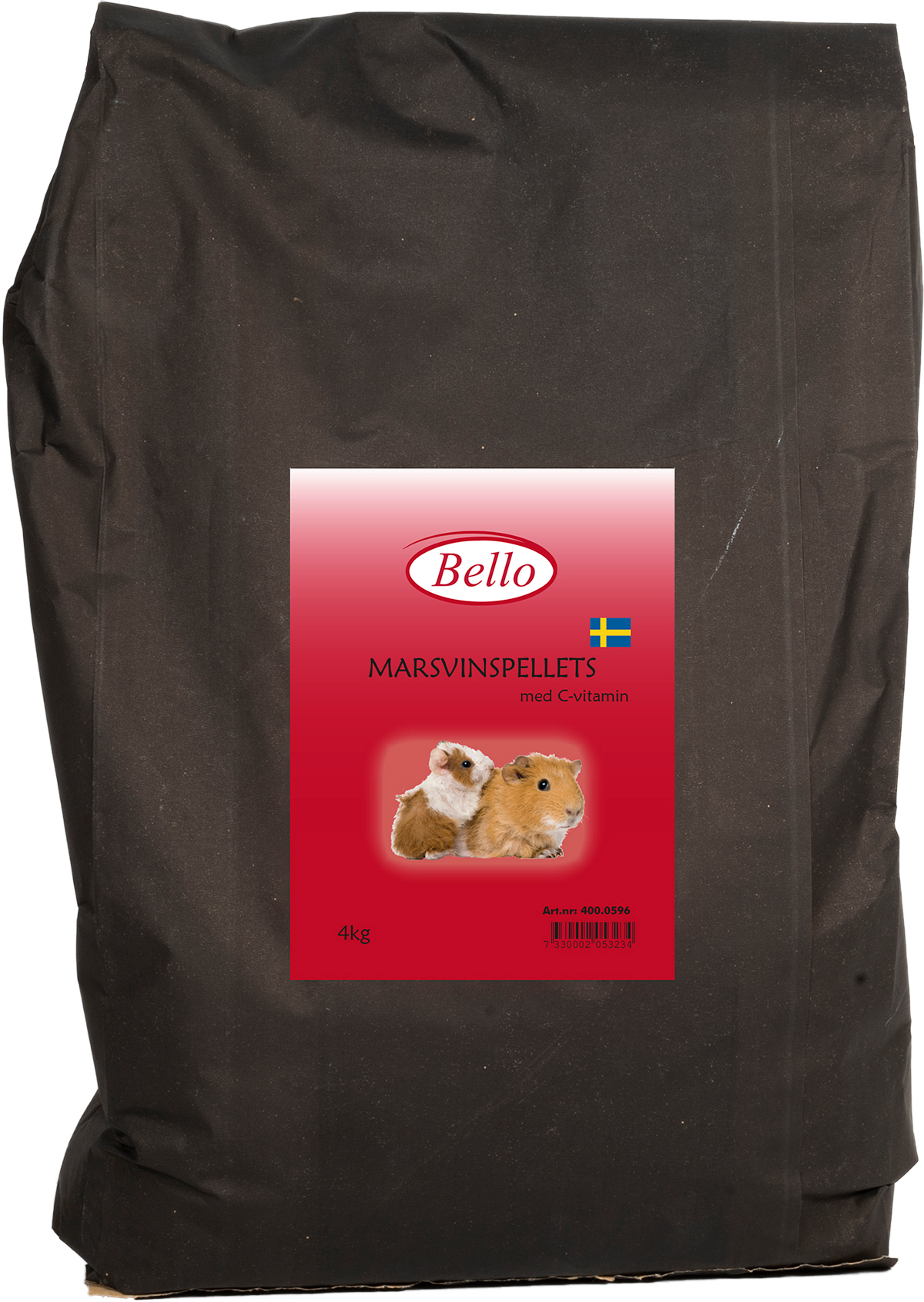 Marsvinspellets 5mm med C-vitamintillskott 4kg