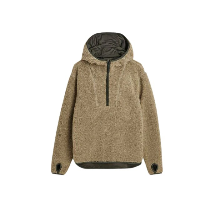 Teddy Fleecegenser Khaki Beige L