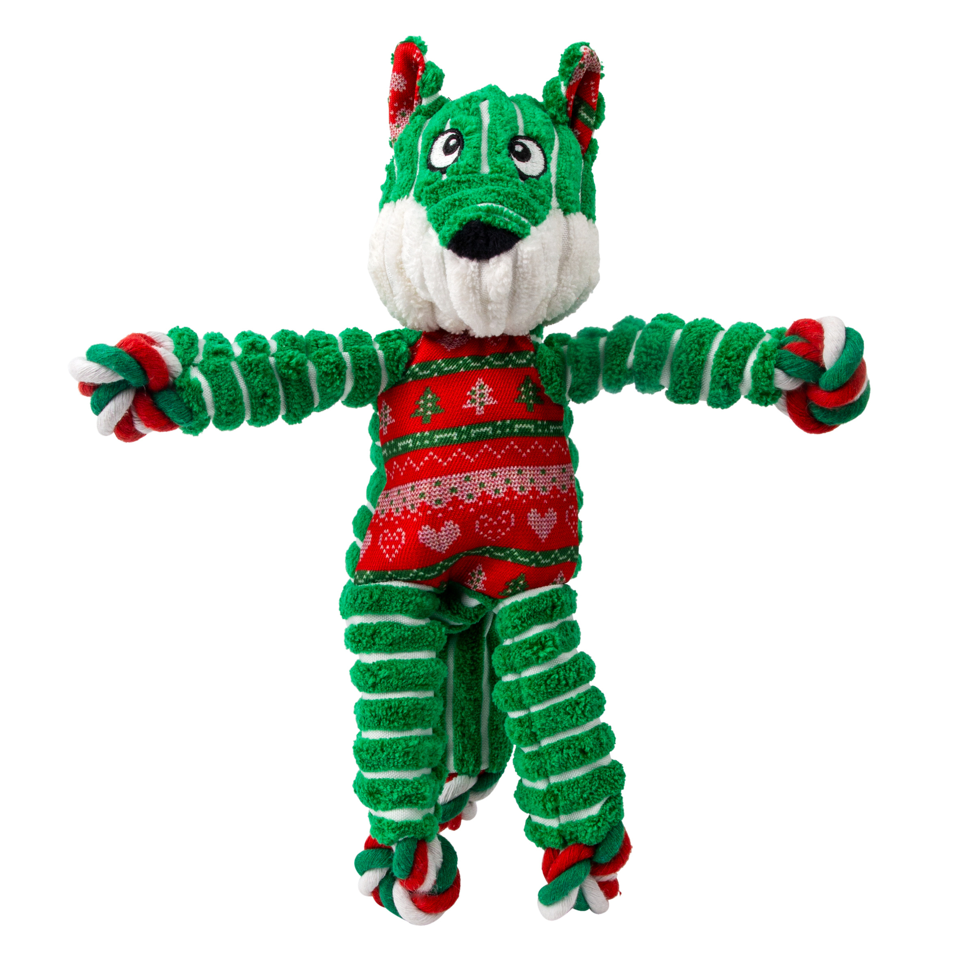 Holiday Floppy Knots Fox Koiranlelu S/M