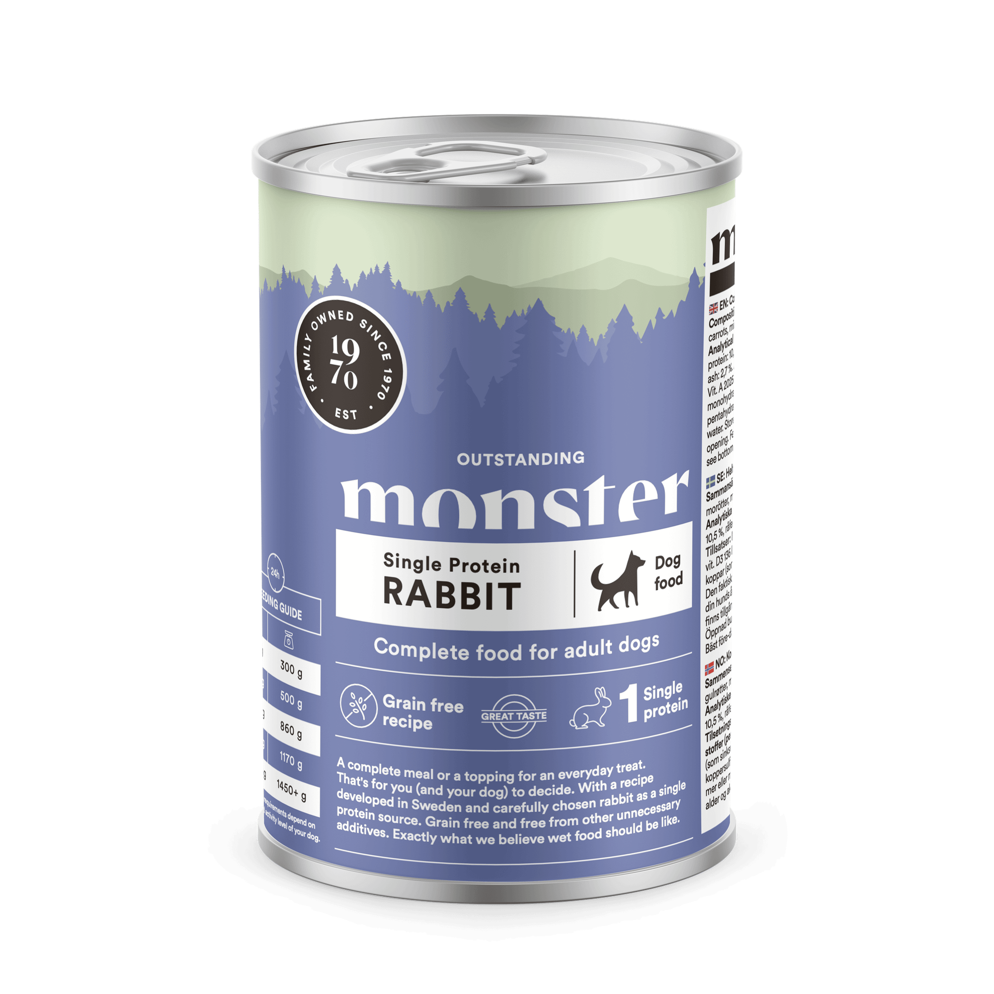 Dog Adult Single Rabbit 400g