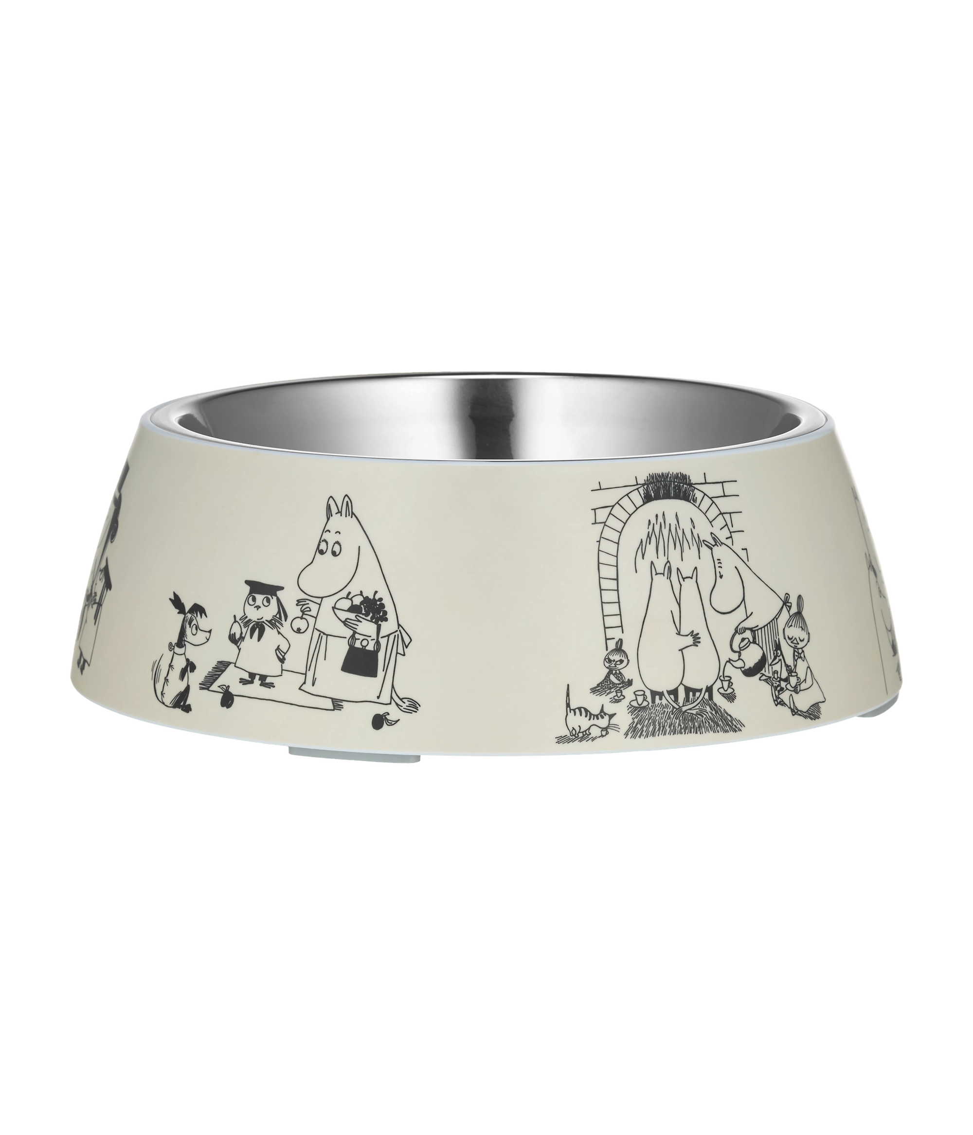 Moomin 80 Matskål för hund Grå