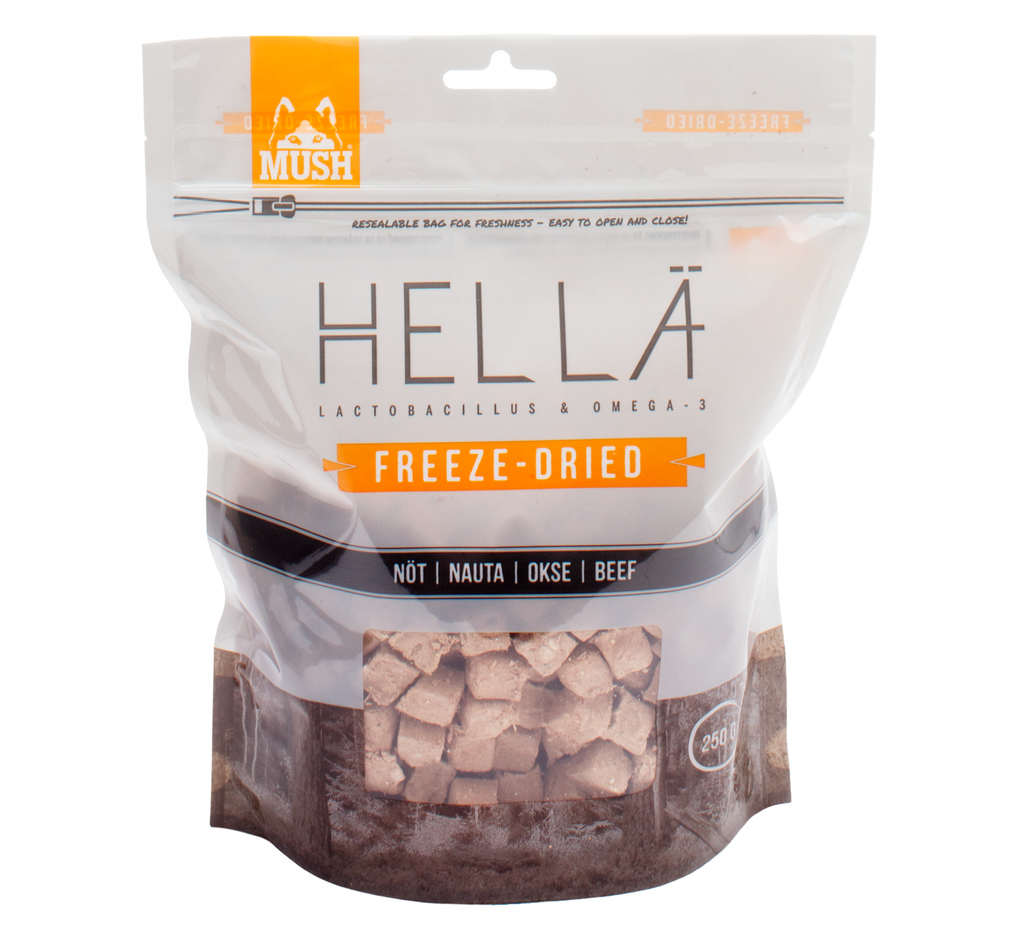MUSH Hellä Okse Freeze-Dried 250g