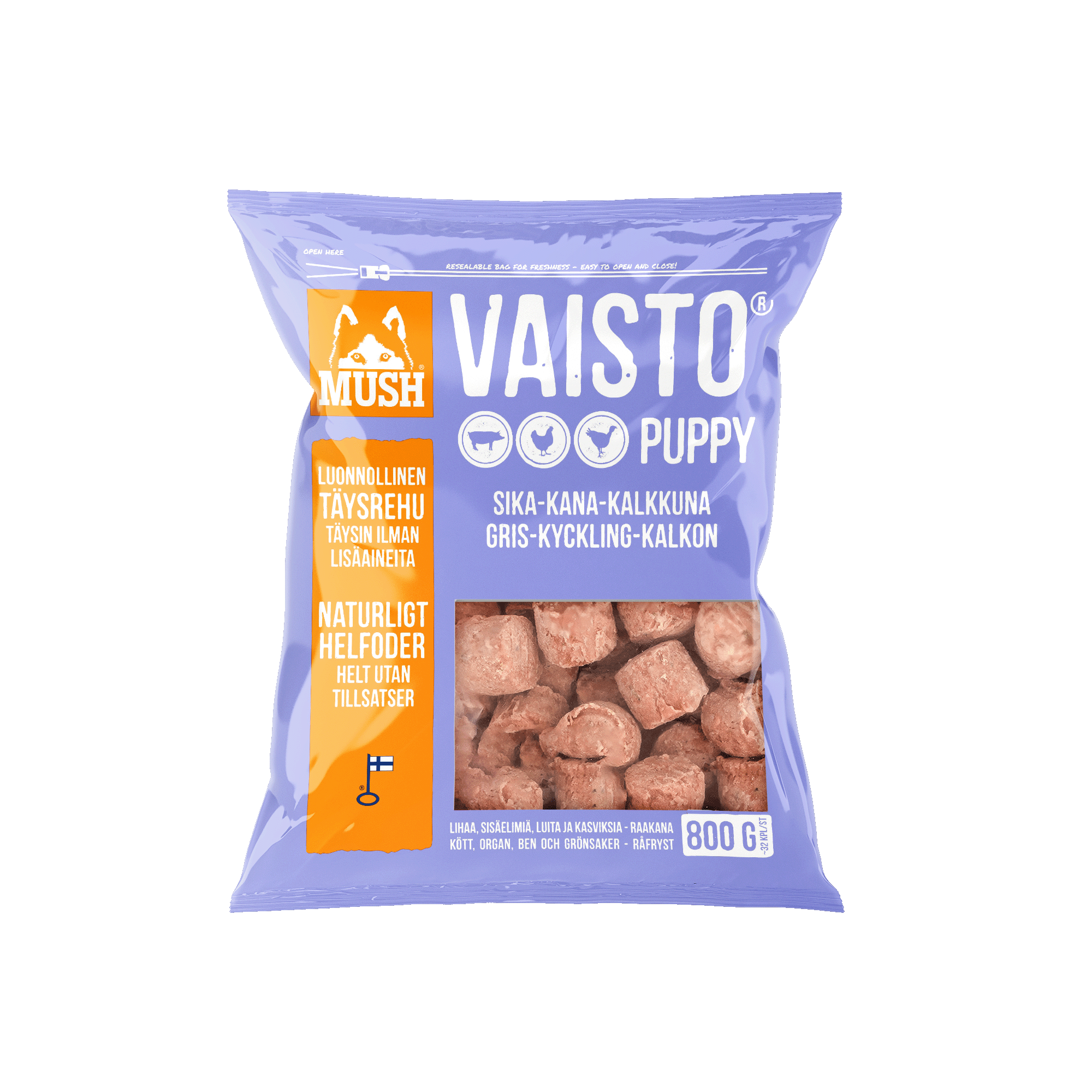 Vaisto® Gris-Kalkun-Kylling (Lyslilla) Kjøttboller