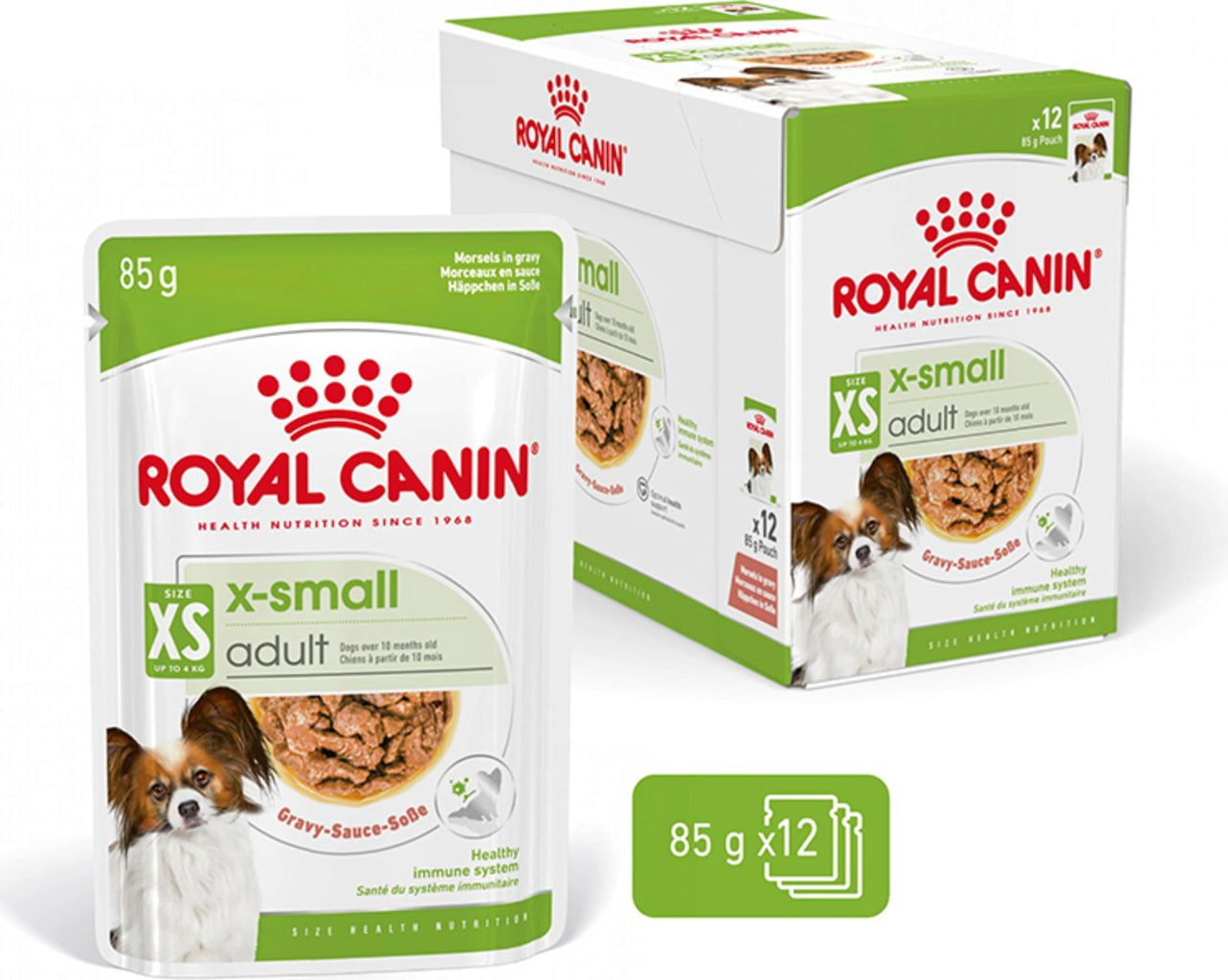X-Small Adult Gravy Våtfôr til hund 12x85g