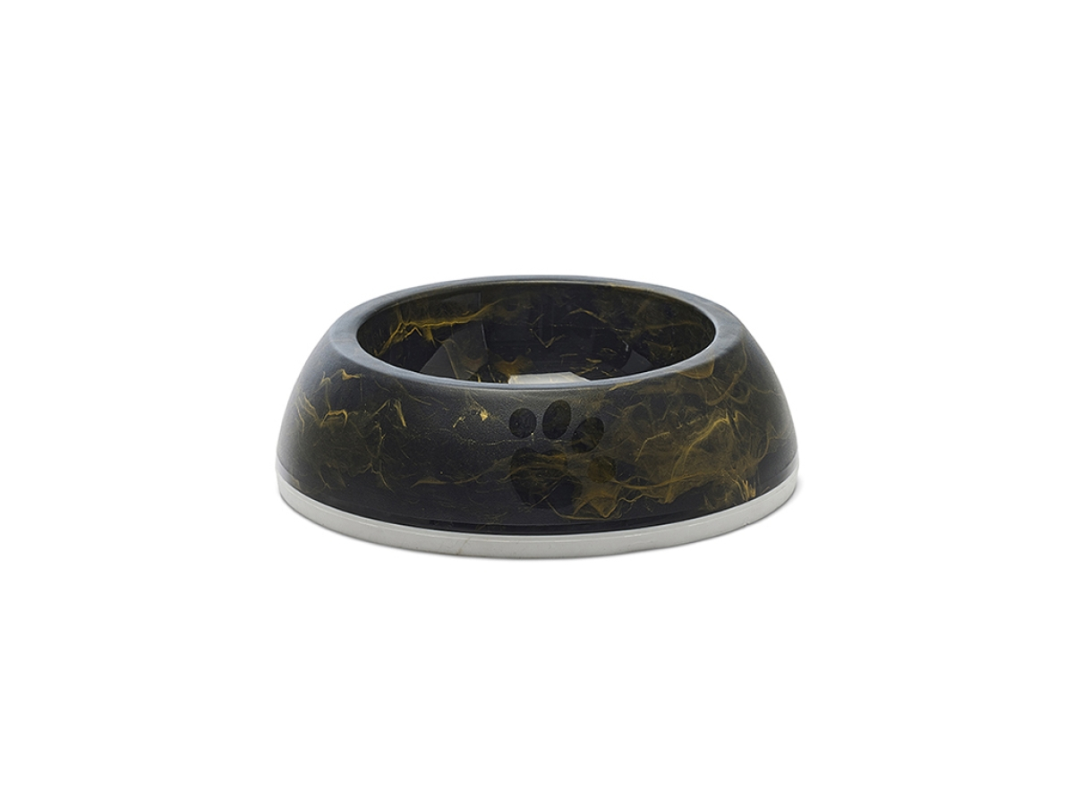 Matskål Delice Marble/Black Gold