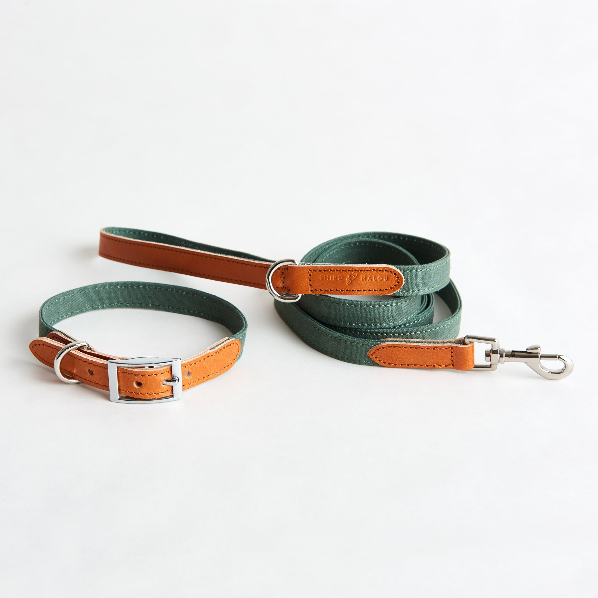 Canvas & Läder Hundhalsband