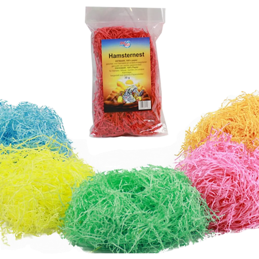Hamsterin Pesämateriaali Paperi Värimix 30g