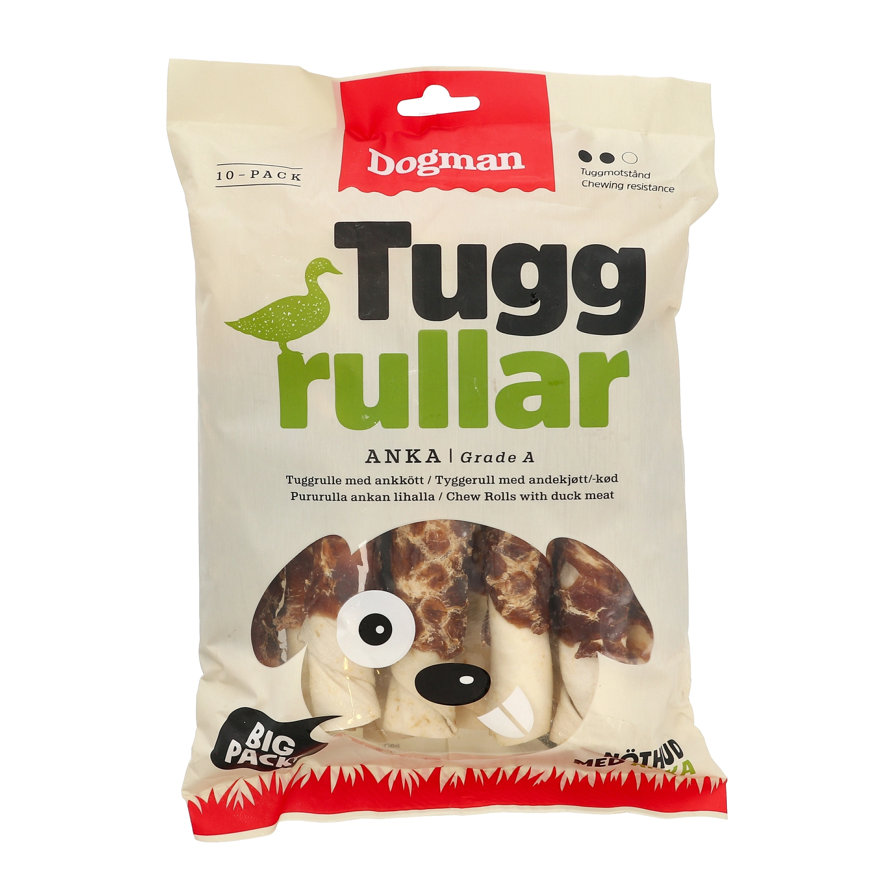 Tyggruller med and 10p