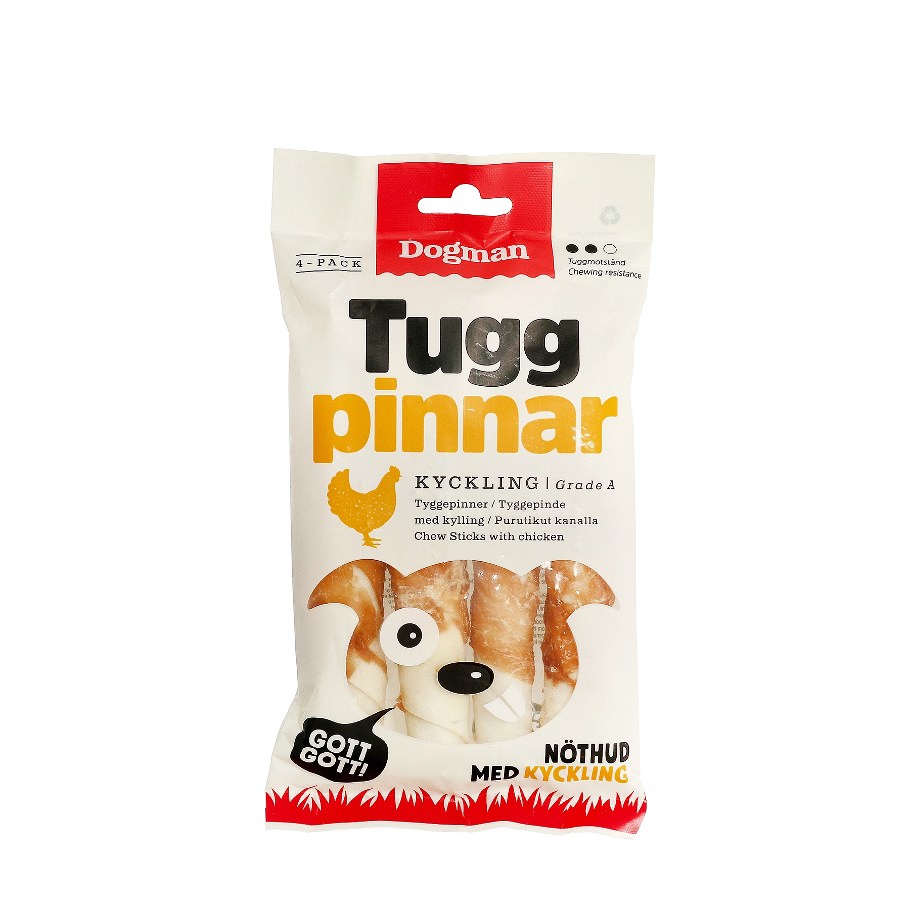 Tyggepinner med kylling 4p
