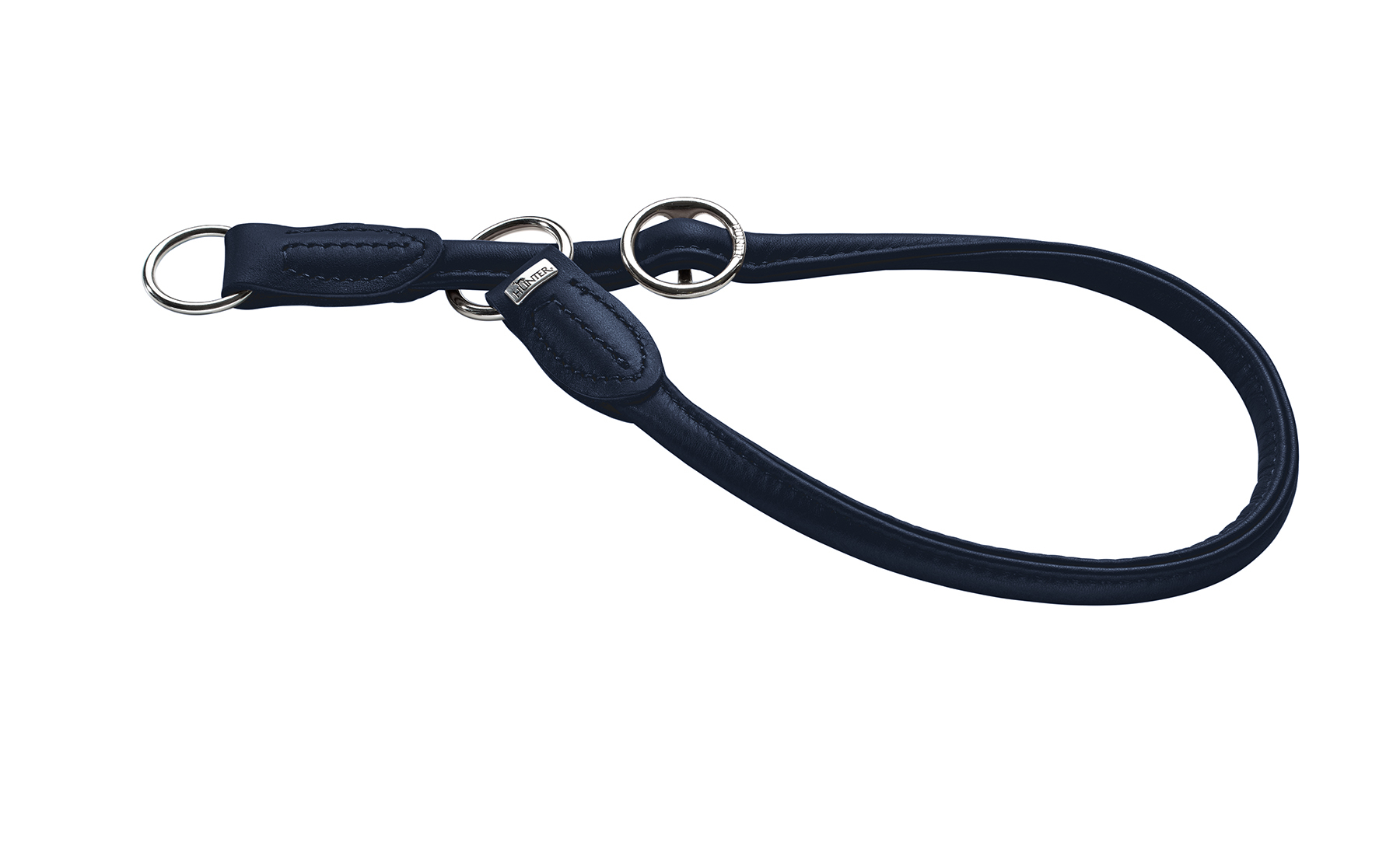 Rundsytt Halvstryp Läderhalsband