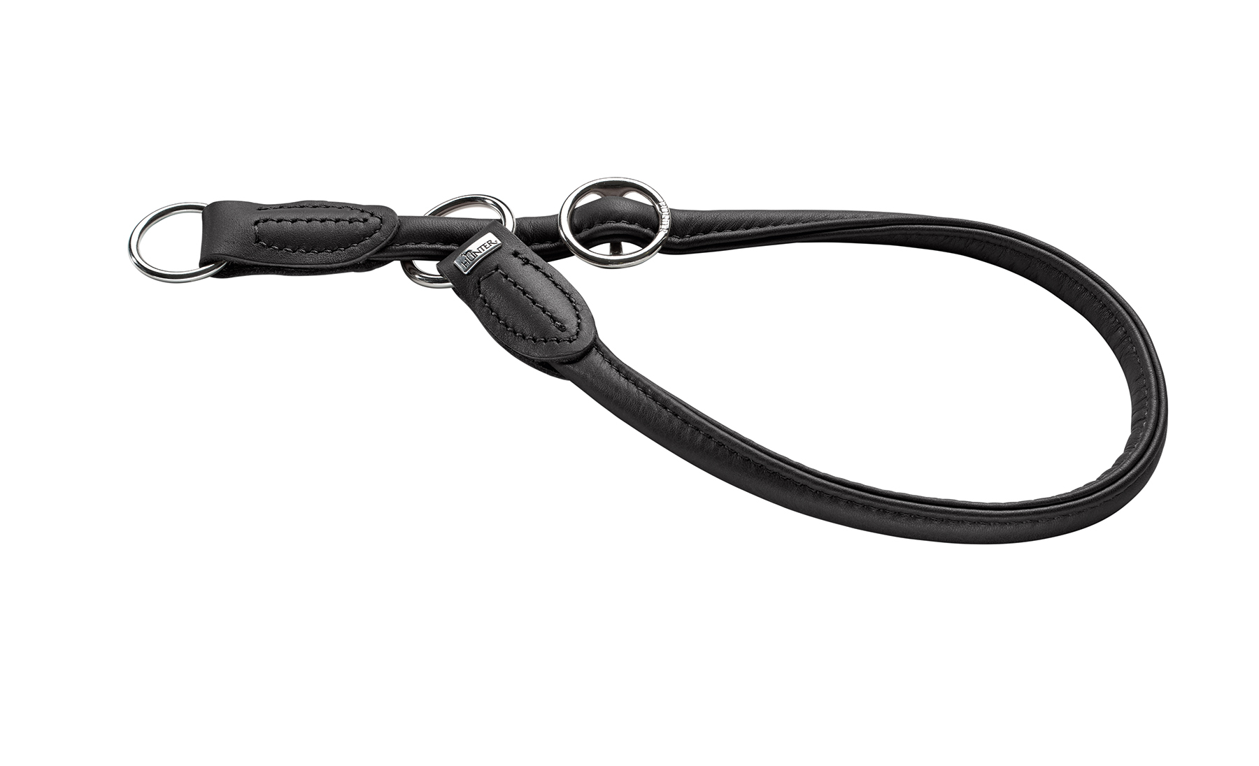 Rundsytt Halvstryp Läderhalsband