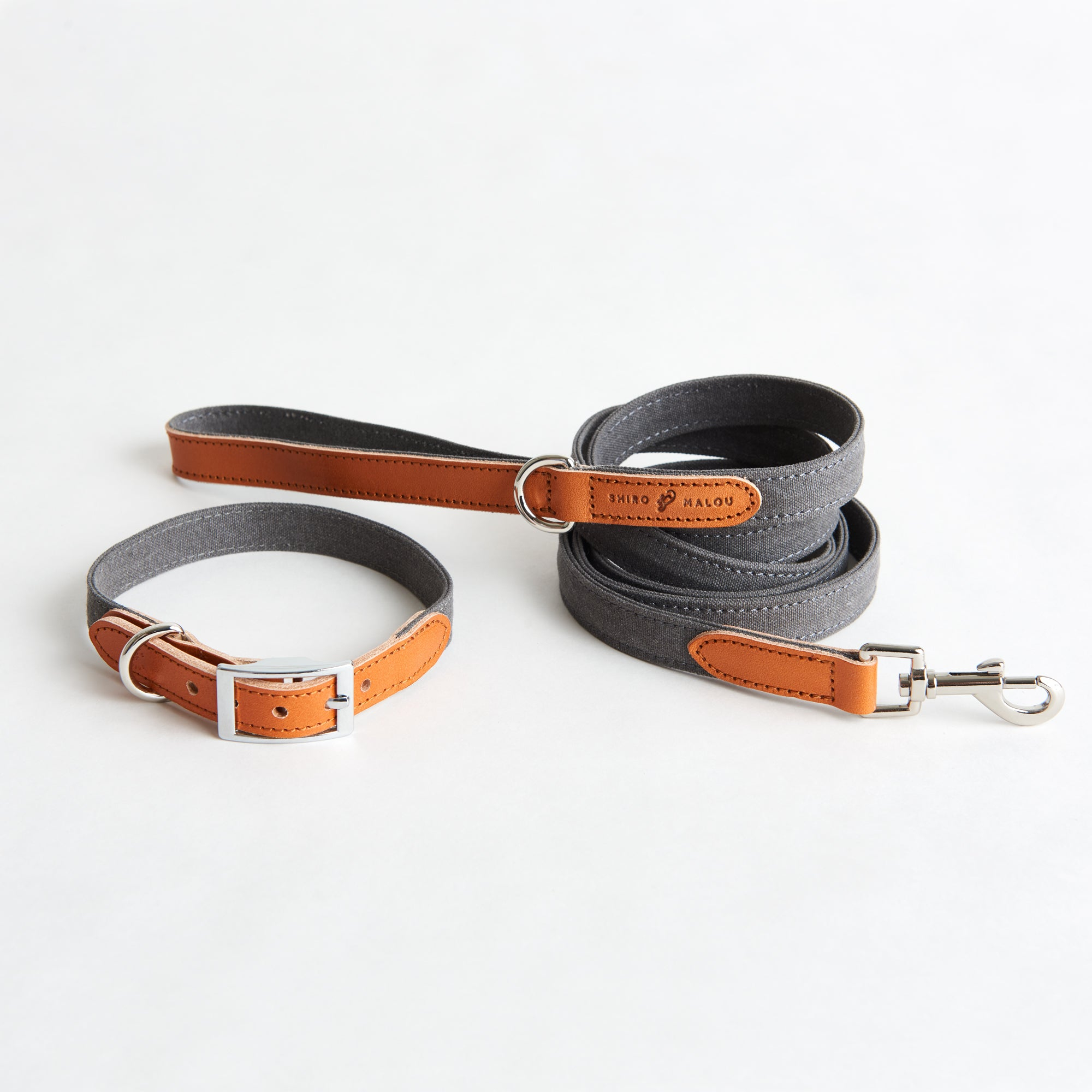 Canvas & Läder Hundhalsband