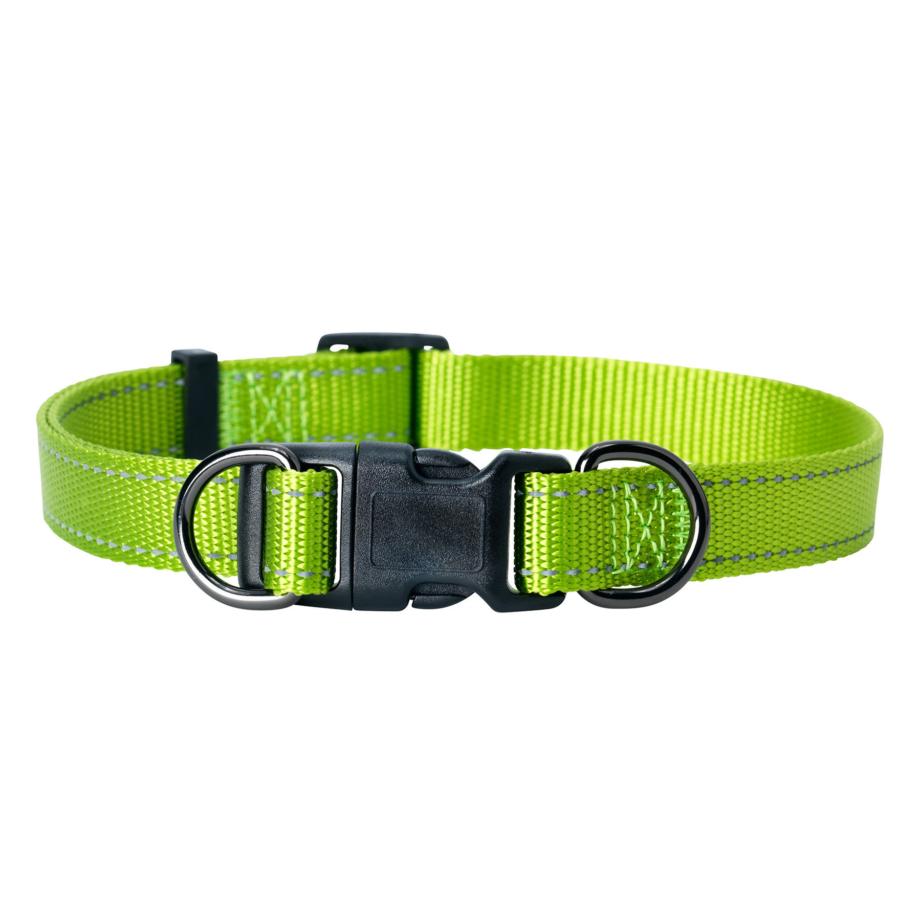 Nylonhalsbånd Iris Justerbart Grønn