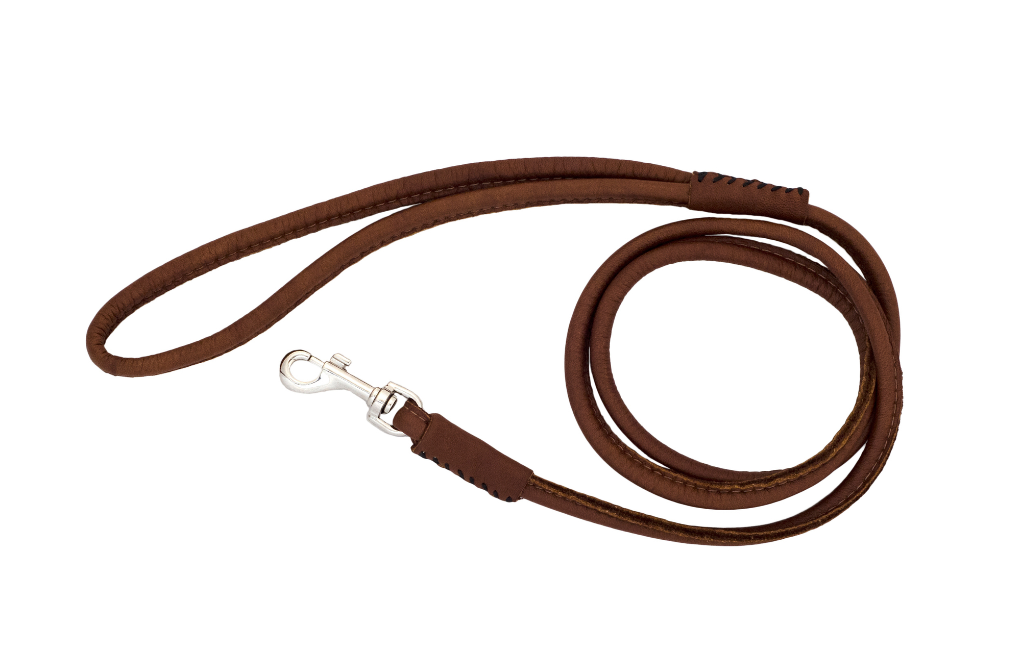 Collar talutushihna pehmeä nahka Ruskea