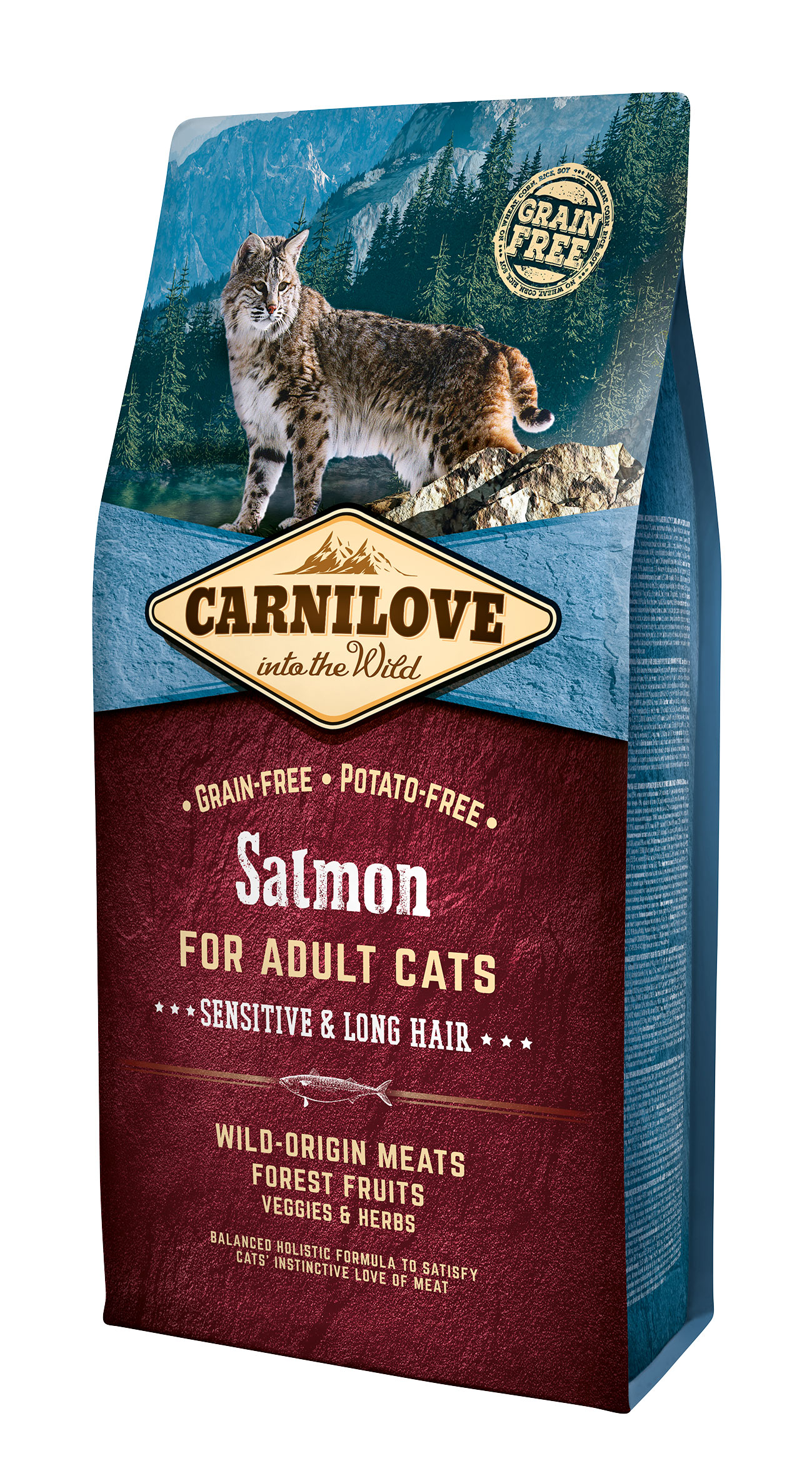 Cat Salmon Sensitive & Long Hair