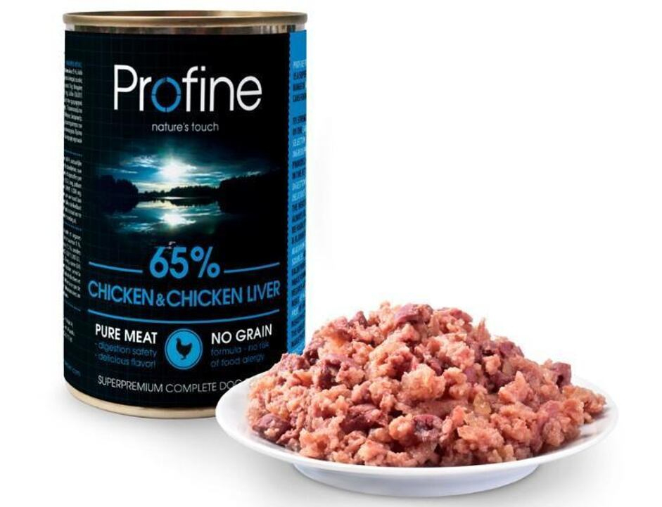 65% Chicken with Liver Märkäruoka koiralle 400g
