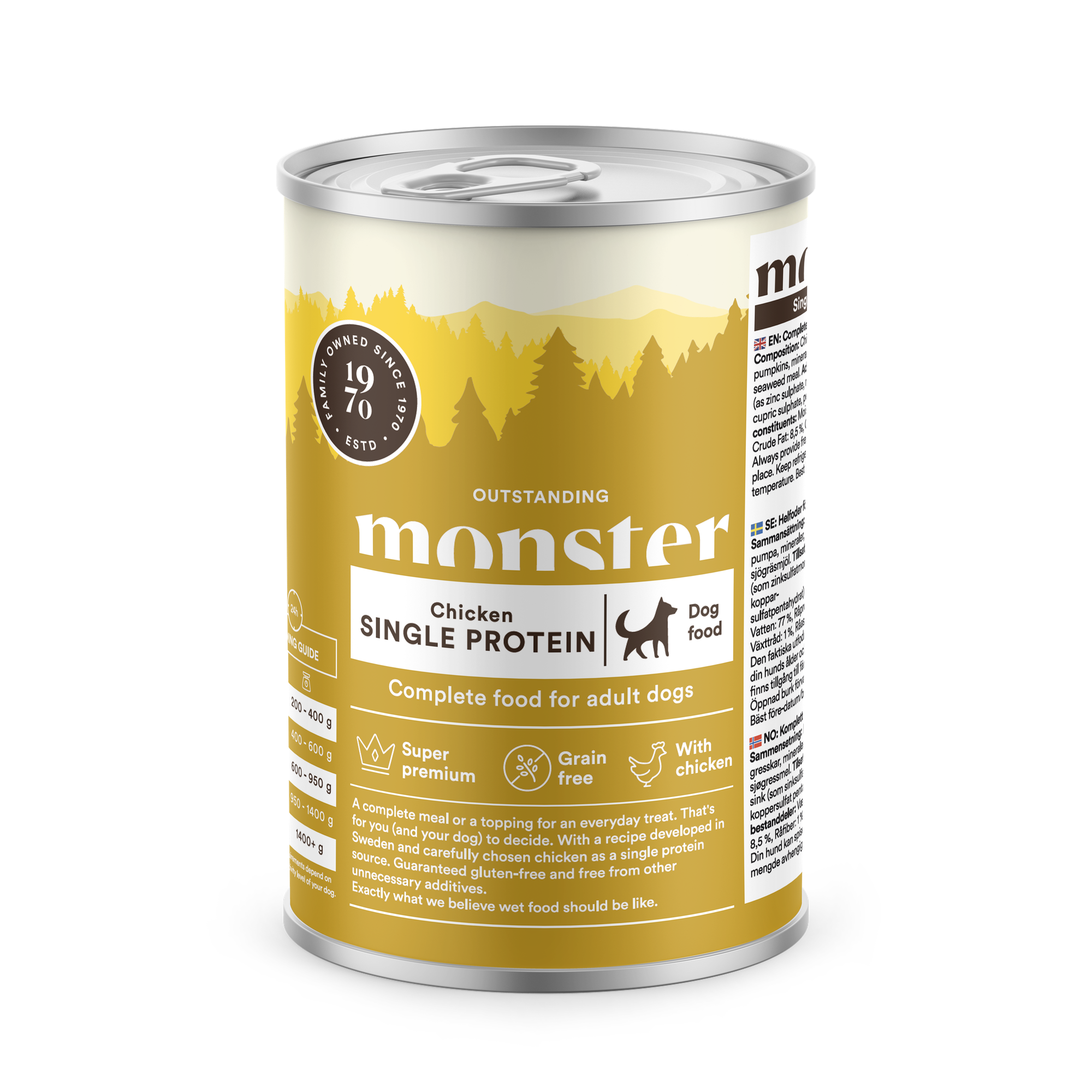 Dog Adult Single Protein Chicken 400g