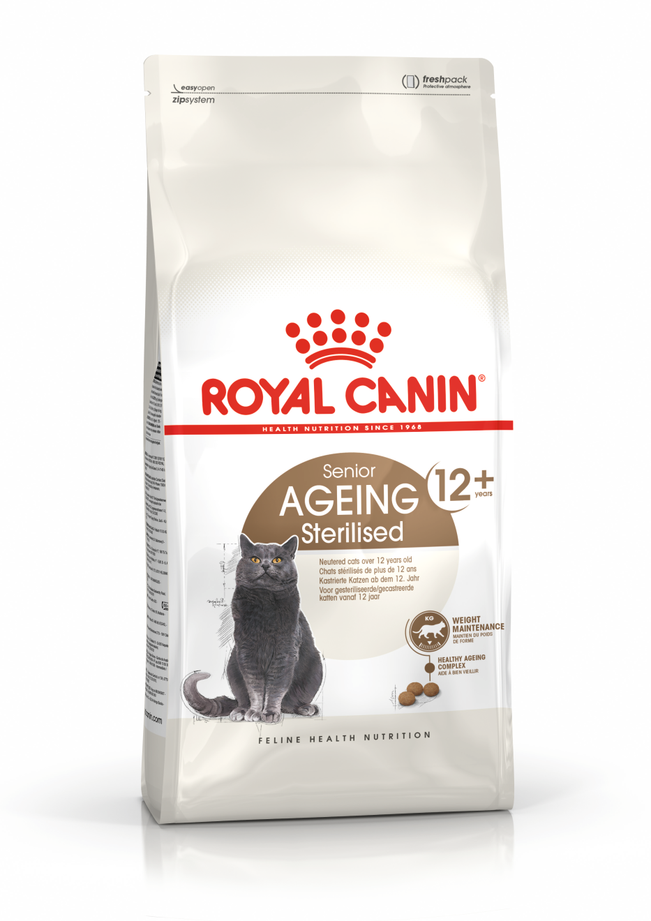 Ageing 12+ Sterilised Torrfoder för katt