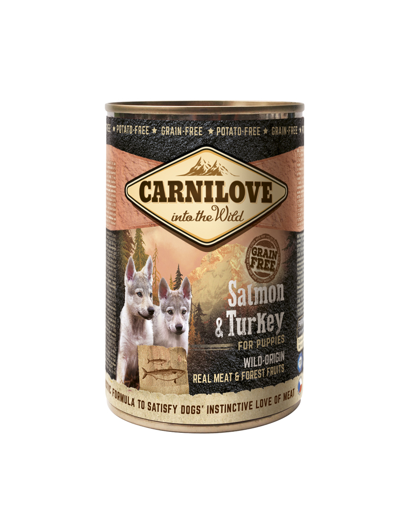 Dog Puppy Wild Meat Salmon & Turkey 400g